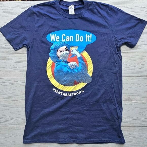 Wonder Wink jogger skinny pant scrubs XS w bonus nursing WE CAN DO IT tshirt - Picture 7 of 16